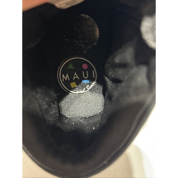 Maui & Sons Unisex Kids Toddler Shoes Size 11c Black Lace Up Skateboarding Skull - Picture 13 of 13